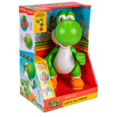 JAKKS PACIFIC - Figura Articulada Interactiva Yoshi Nintendo 30 cm + 20 sonidos y música