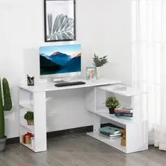 R&R MUEBLES - Escritorio 360 Moderno Futtura Blanco RyR Muebles