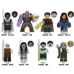 GENERICO - Set de minifiguras personalizadas de superhéroes zombis compatibles con Lego G0187