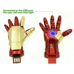 GENERICO - Usb Pendrive Memoria - Mano Hombre de Hierro - 32gb
