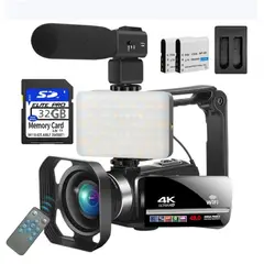 PUREPOWER - Profesional Videocámara Grabadora DV 64MP 28X Zoom Digital Pantalla de 3.0,con 32G Lenovo Card