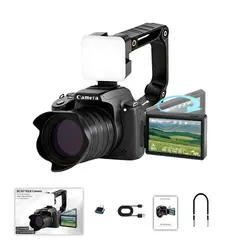 PUREPOWER - Cámara Digital De HD 64 MP Con Zoom Antivibración16x y WIFI ,Free 32GB lenovo TF card