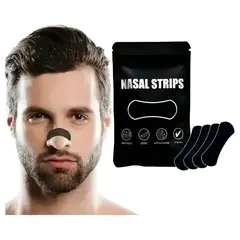 OEM - 30 Tiras Nasales negro - Anti Ronquido Respira Mejor Set 30 Unidades despeja nariz respiracion
