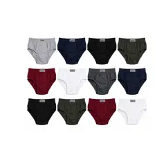 AMERICANO UNDERWEAR - PACK X 12 Calzoncillo Slip Hombre Americano Premium Talla XL - Algodón Confort - Caja Elegante