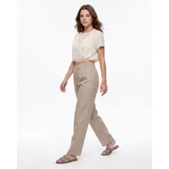 GENERICO - PANTALÓN PALAZZO LINO MUJER