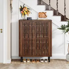 R&R MUEBLES - Zapatera Moderna Ramiro Caramelo RyR Muebles