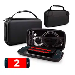 VARIOS - Estuche para Nintendo Switch 2 Rígido Negro
