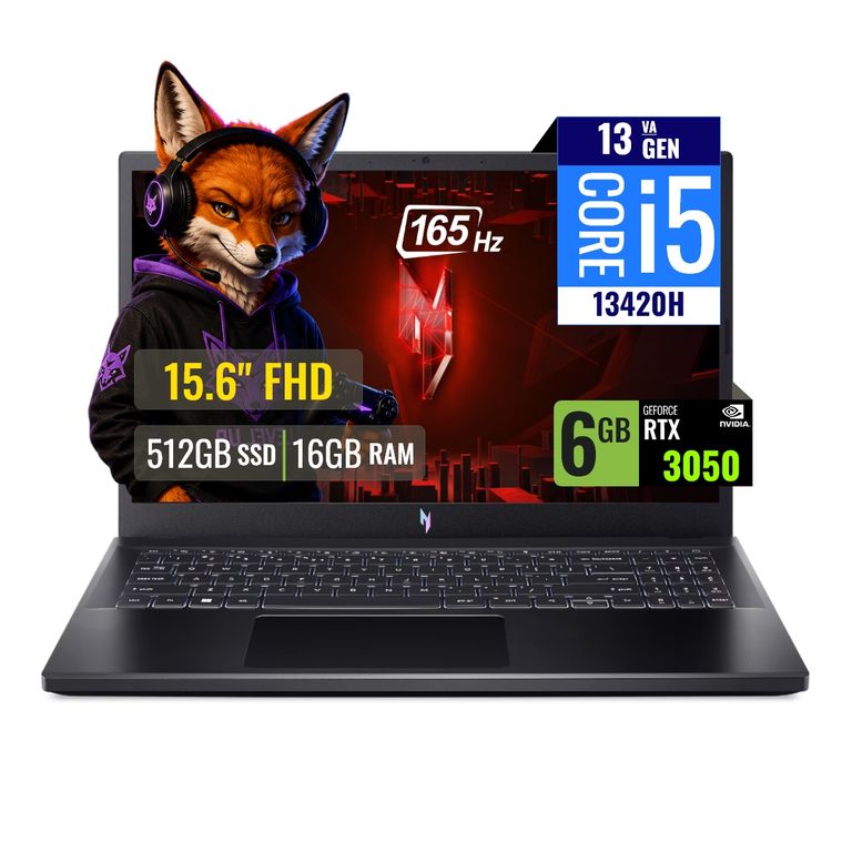 Laptop Gamer Nitro V15 Intel Core i5 13420H 16GB RAM 512GB SSD 6GB RTX 3050 15.6 FHD FreeDOS