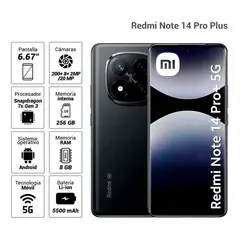 XIAOMI - REDMI NOTE 14 PRO PLUS 5G 8RAM 256GB AZUL