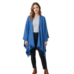 GENERICO - Capa Poncho Pashmina para mujer de invierno Casual