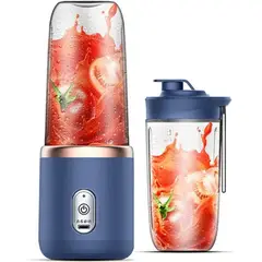 ITELSISTEM - Mini Licuadora Para Batidos Recargable Portatil juicer Multi funcion Azul