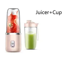 ITELSISTEM - Mini Licuadora Para Batidos Recargable Portatil juicer Multi funcion Pink