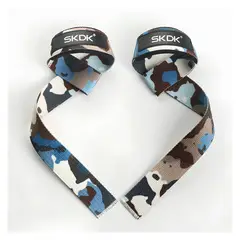 ASIA IMPORT - Straps Muñequeras Skdk Pesas Gym Crossfit - Azul Camulado