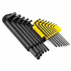 STANLEY - Jgo llaves hexagonales largas x 12 pz. (pulgadas) 69-257 -
