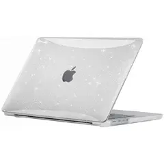 GENERICO - Funda Case para MacBook Air 13.6 " M5 / M4 / M3 / M2 - TRANSPARENTE ESCARCHADO