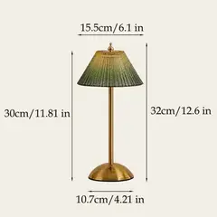 HOME NEAT - Lámparas de Mesita de Noche Táctil Regulable - Verde