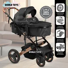 Baby - Coche Moisés Travel System «ROMAN» Edición Limitada Black
