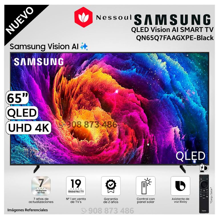 Televisor QLED 65 Visión AI Smart TV QN65Q7 - Modelo Nuevo