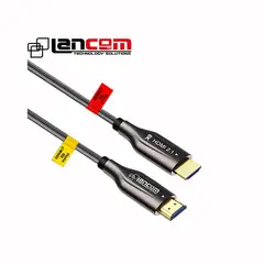 LANCOM - CABLE HDMI 2.1 DE FIBRA OPTICA BLINDADO DE 10 METROS ULTRA HD 8K A 60HZ CUBIERTA DE ACERO