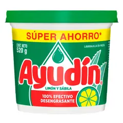 AYUDIN - Lavavajillas en Pasta Limon y Sabila 520gr