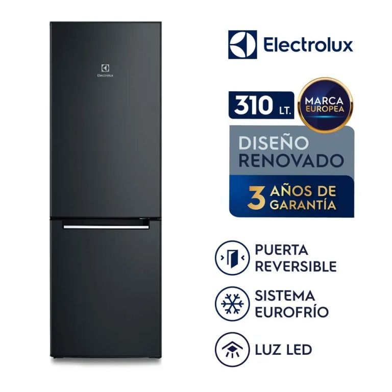 Refrigerador Bottom Freezer 310L Negro ERT32G2KSQB