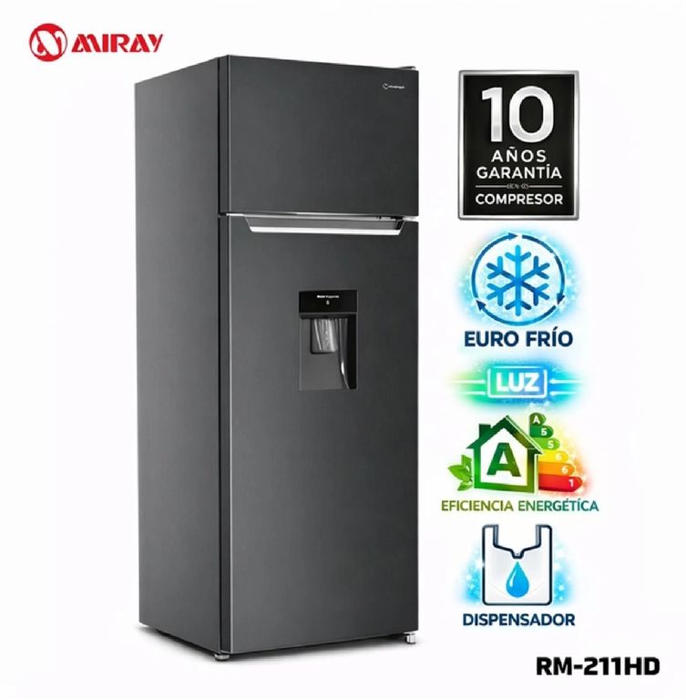 Refrigeradora RM-211HD Eurofrío 211 L - Black Inox