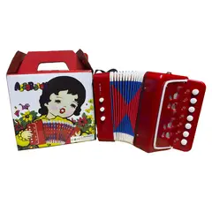 GENERICO - Acordeón para Niño - Acordeón de 7 Botones Teclas y 3 bajos