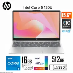 HP - Laptop 15-fd0350la 15.6 CORE 5 120U 16GB 512GB ULTRA VELOZ W11 USB-C