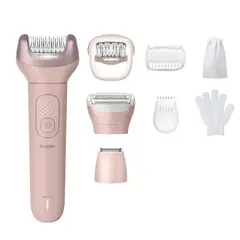PHILIPS - Depiladora Inalámbrica con 8 Accesorios BRE717