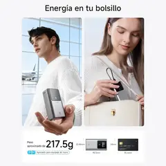 IMPORTADO MC - Power Bank Tipo C Cuktech 10 Mini 55W 10000 mAh Pantalla Gris
