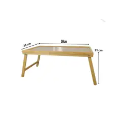 GENERICO - MESA DE BAMBÚ CON PATAS PLEGABLES