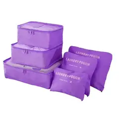GENERICO - Set Organizadores de Maleta Bolsas Impermeable para Viaje 6PCS