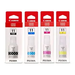 CANON - Kit Botellas De Tinta GI-11 Pack De 4 Colores