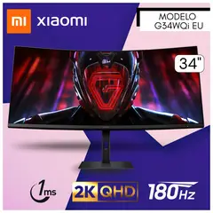 XIAOMI - Monitor 34" Pulg. 2K WQHD C34WQBA-RGGL - Negro