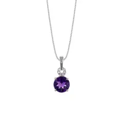BALIQ - Collar Casual Amatista Plata 925