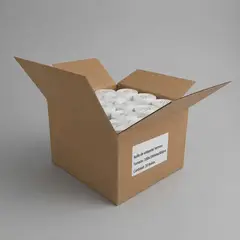 JPSYSTEMS - Caja de 20 rollos de 500 etiquetas adhesivas térmico 100x100mm TD blanco tuco de 1 pulgada