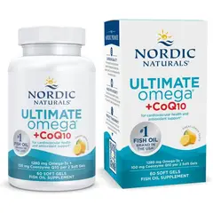 GENERICO - Nordic Naturals Ultimate Omega + CoQ10, Limón, 60 geles blandos