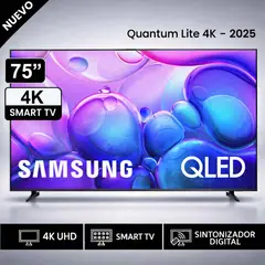 SAMSUNG - Televisor QLED 75" Smart TV 4K QN75Q6FAAGXPE- Nuevo 2025