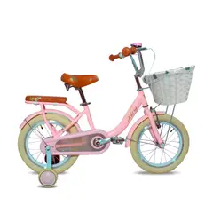 JEFF BIKE - BICICLETA INFANTIL VINTAGE ARO 16 AROS ALUMINIO. MODELO FRANCH COLOR ROSADO BB