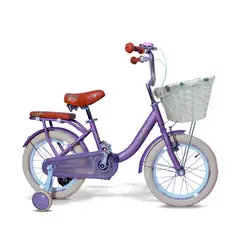 JEFF BIKE - BICICLETA INFANTIL VINTAGE ARO 16 AROS ALUMINIO,CANASTA REFORZADA Y TIMBRE. MODELO FRANCH COLOR LILA