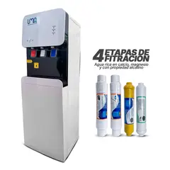 UMA - Dispensador de agua ProWhite Alcalino con 4 filtros - Purificador de agua