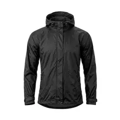 Rockbros - Casaca Impermeable con Capucha y Tiras Reflectantes