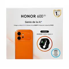 HONOR - 600 5G BLACK 8RAM 256GB + WATCH 2i - EQUIPO REGISTRADO