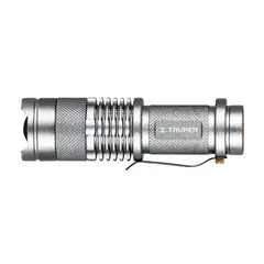 Truper - Linterna de Aluminio LED 40 lm con 1 pila AA