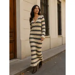KUKUYU - Vestido de hilo tejido para mujer Siena