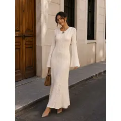 KUKUYU - Vestido de hilo tejido para mujer Sol