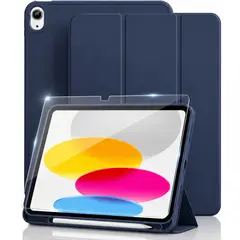 GENERICO - Funda Smart Case + Mica Para iPad 11 Gen A16 11" iPad 10 Gen 10.9