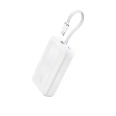 Anker - Power Bank 20K, 30W, Built-In USB-C Cable blanco