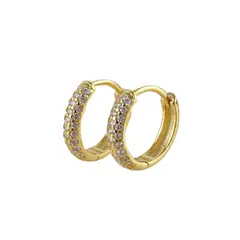 CLEO JOYAS & ACCESORIOS - Argolla Hoop Circones Plata Bañada