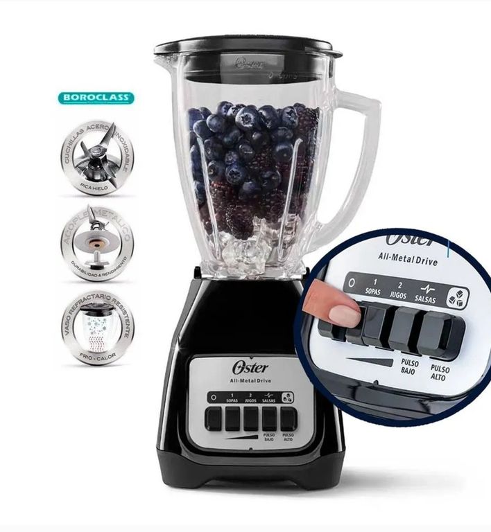 Licuadora 1.5 L Negra 2 Velocidades BLSTKAG-BPB-053